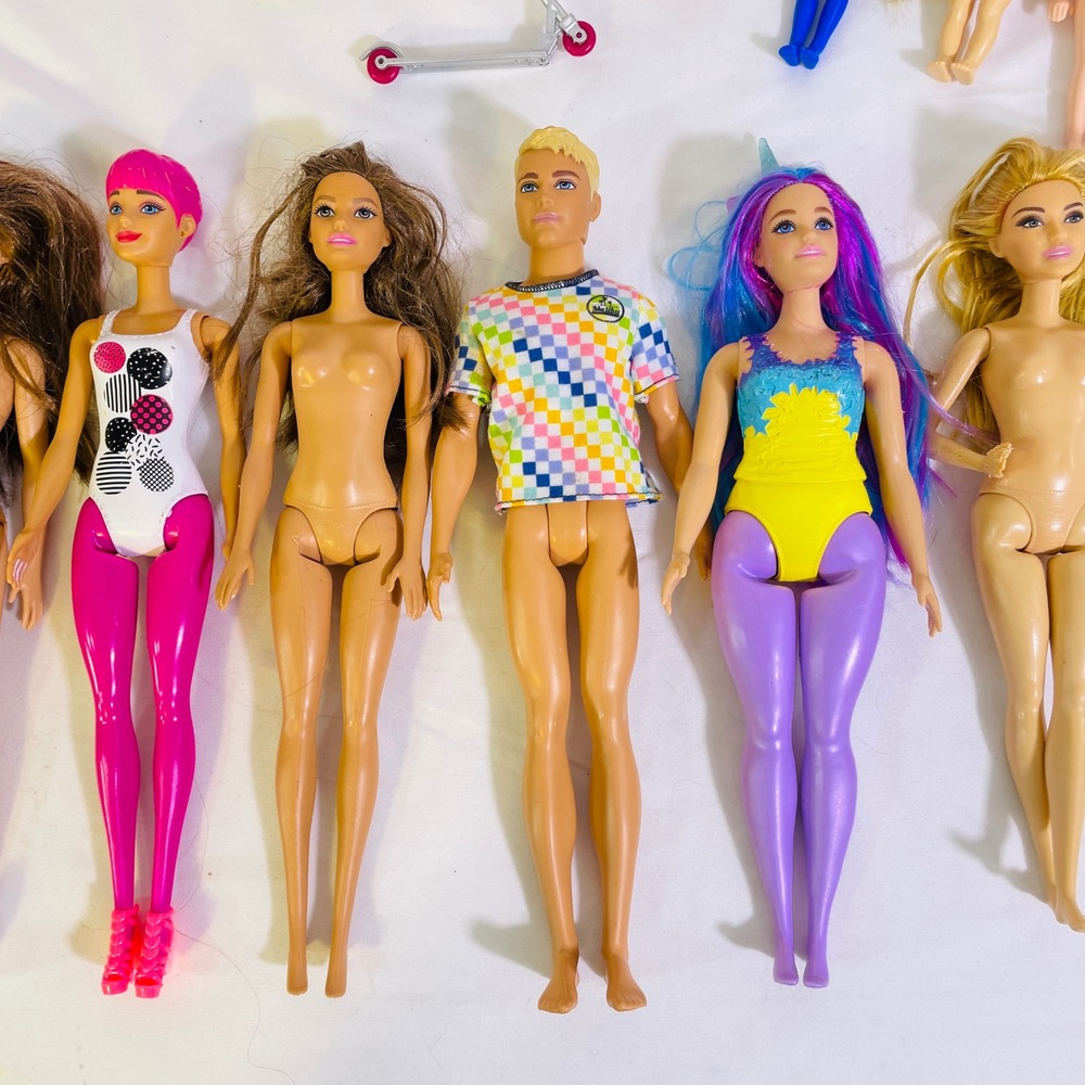 Mattel Barbie Doll Accessory Lot Ken Chelsea Baby Pets Kayak Slide Scooter 40pc - Picture 4 of 8